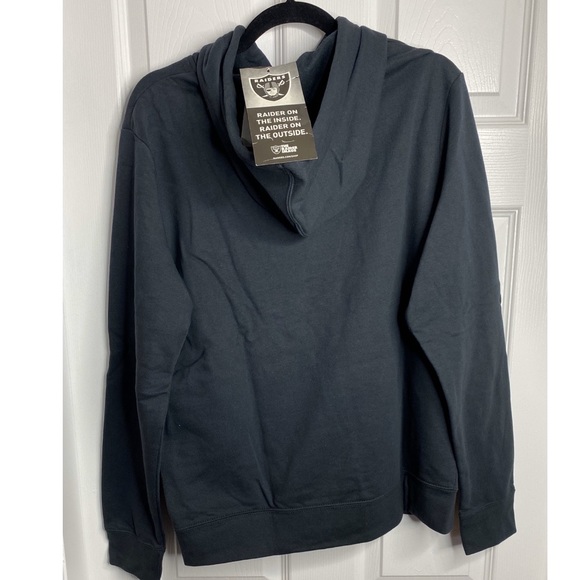 NEW OAKLAND RAIDERS PIRATE TECH FLEECE HOODIE - Picture 2 of 6